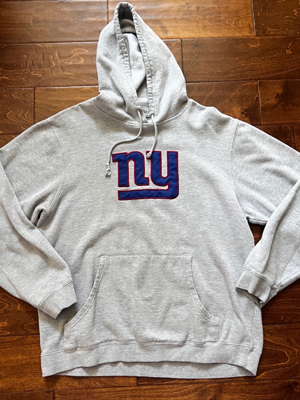 NFL Team NY Giants Gray Hooded Sweatshirt Men’s Large-XL